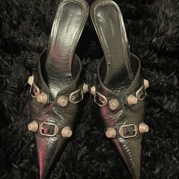 Balenciaga Cagole 80mm pointed mules - Picture 7 of 11